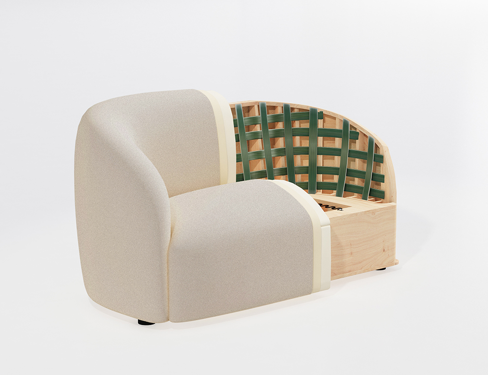 Indoor-Loungeset Loconia Beige & Tis...